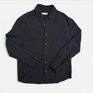 Zara Men's Black Casual Button Down Shirt